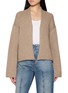 Main View - Click To Enlarge - TAIGA TAKAHASHI - Open Front Cashmere Knit Cardigan