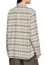 Back View - Click To Enlarge - TAIGA TAKAHASHI - One Piece Collar Chequered Sports Shirt