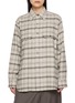 TAIGA TAKAHASHI One Piece Collar Chequered Sports Shirt