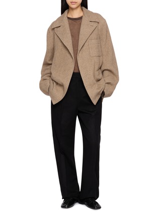 Figure View - Click To Enlarge - TAIGA TAKAHASHI - Notch Lapel Belted Jacket