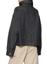 Back View - Click To Enlarge - TAIGA TAKAHASHI - Funnel Neck Denim Coverall Jacket