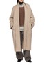Figure View - Click To Enlarge - TAIGA TAKAHASHI - Belted Double Face Selvedge Long Coat