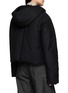 Back View - Click To Enlarge - TAIGA TAKAHASHI - Asymmetric Front Hooded Down Jacket