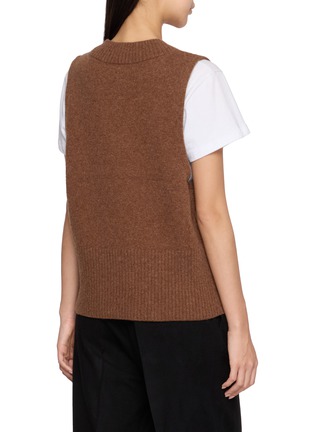 Back View - Click To Enlarge - TAIGA TAKAHASHI - Varsity Letterman Knit Vest
