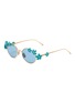 LOEWE Daisy Field Metal Round Sunglasses