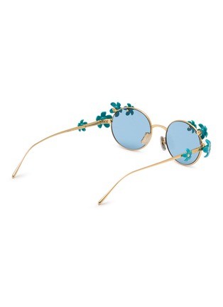 Figure View - Click To Enlarge - LOEWE - Daisy Field Metal Round Sunglasses