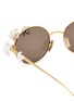 Detail View - Click To Enlarge - LOEWE - Daisy Field Metal Round Sunglasses