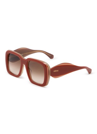 Main View - Click To Enlarge - LOEWE - Sierra Acetate Square Sunglasses