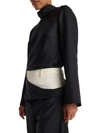 Detail View - Click To Enlarge - RÓHE - Double Waistband Wide Leg Trousers