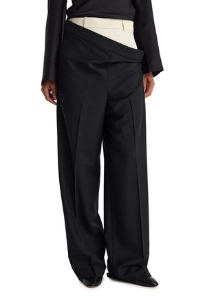 Main View - Click To Enlarge - RÓHE - Double Waistband Wide Leg Trousers