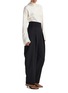 Figure View - Click To Enlarge - RÓHE - Puck Satin Cummerbund Waistband Wool Pants