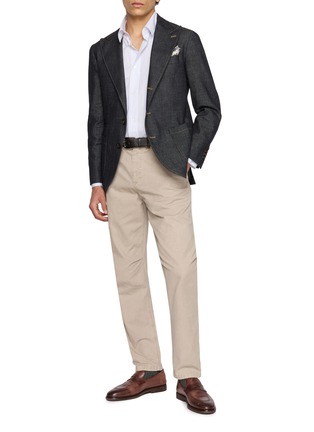 Figure View - Click To Enlarge - BRUNELLO CUCINELLI - Cotton Chino Pants
