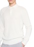  - BRUNELLO CUCINELLI - English Rib Cotton Knit Polo Sweater