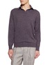 BRUNELLO CUCINELLI Buttonless Cashmere Knit Polo Sweater