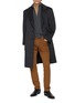 Figure View - Click To Enlarge - BRUNELLO CUCINELLI - Single Breasted Notch Lapel Coat