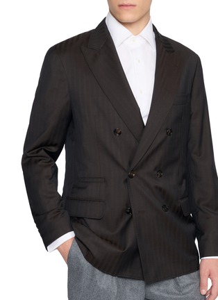  - BRUNELLO CUCINELLI - Double Breasted Wool Cashmere Blazer