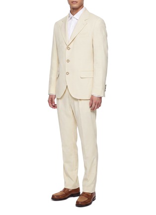 Figure View - Click To Enlarge - BRUNELLO CUCINELLI - Cotton Wool Suit