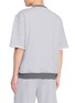 Back View - Click To Enlarge - BRUNELLO CUCINELLI - Short Sleeve Logo Cotton Sweatshirt