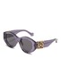 Main View - Click To Enlarge - LOEWE - Anagram Acetate Round Sunglasses