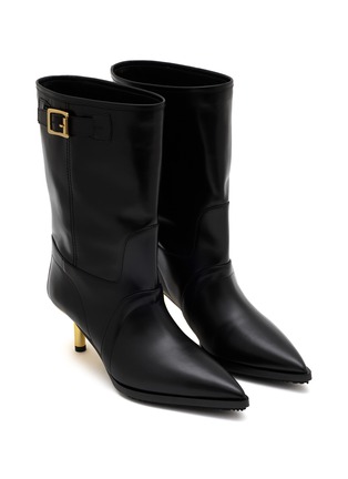 Detail View - Click To Enlarge - SACAI - 65 Utility Leather Short Boots