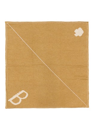 Main View - Click To Enlarge - BARRIE - Logo Embroidered Cashmere Foulard