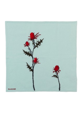 Main View - Click To Enlarge - BARRIE - Floral Embroidered Cashmere Foulard