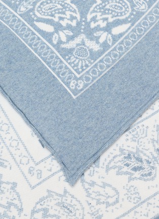 Detail View - Click To Enlarge - BARRIE - Paisley Jacquard Cashmere Bandana