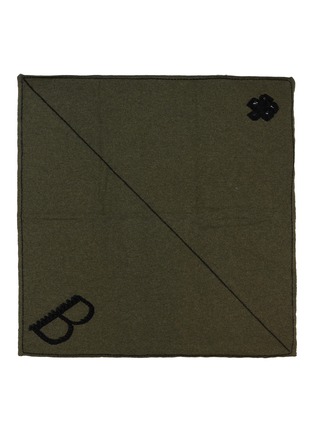 Main View - Click To Enlarge - BARRIE - Logo Embroidered Cashmere Foulard