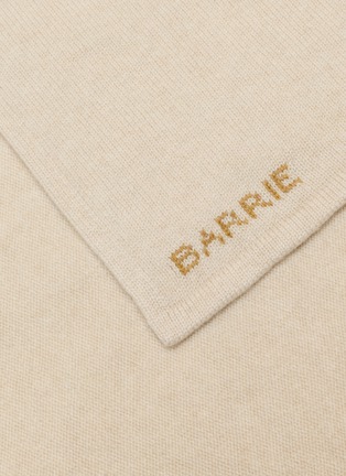 Detail View - Click To Enlarge - BARRIE - Floral Embroidered Cashmere Foulard