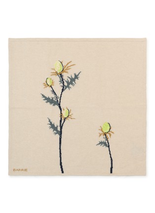 Main View - Click To Enlarge - BARRIE - Floral Embroidered Cashmere Foulard