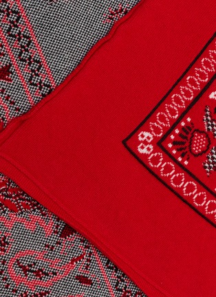 Detail View - Click To Enlarge - BARRIE - Paisley Jacquard Cashmere Bandana