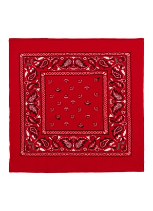 Main View - Click To Enlarge - BARRIE - Paisley Jacquard Cashmere Bandana