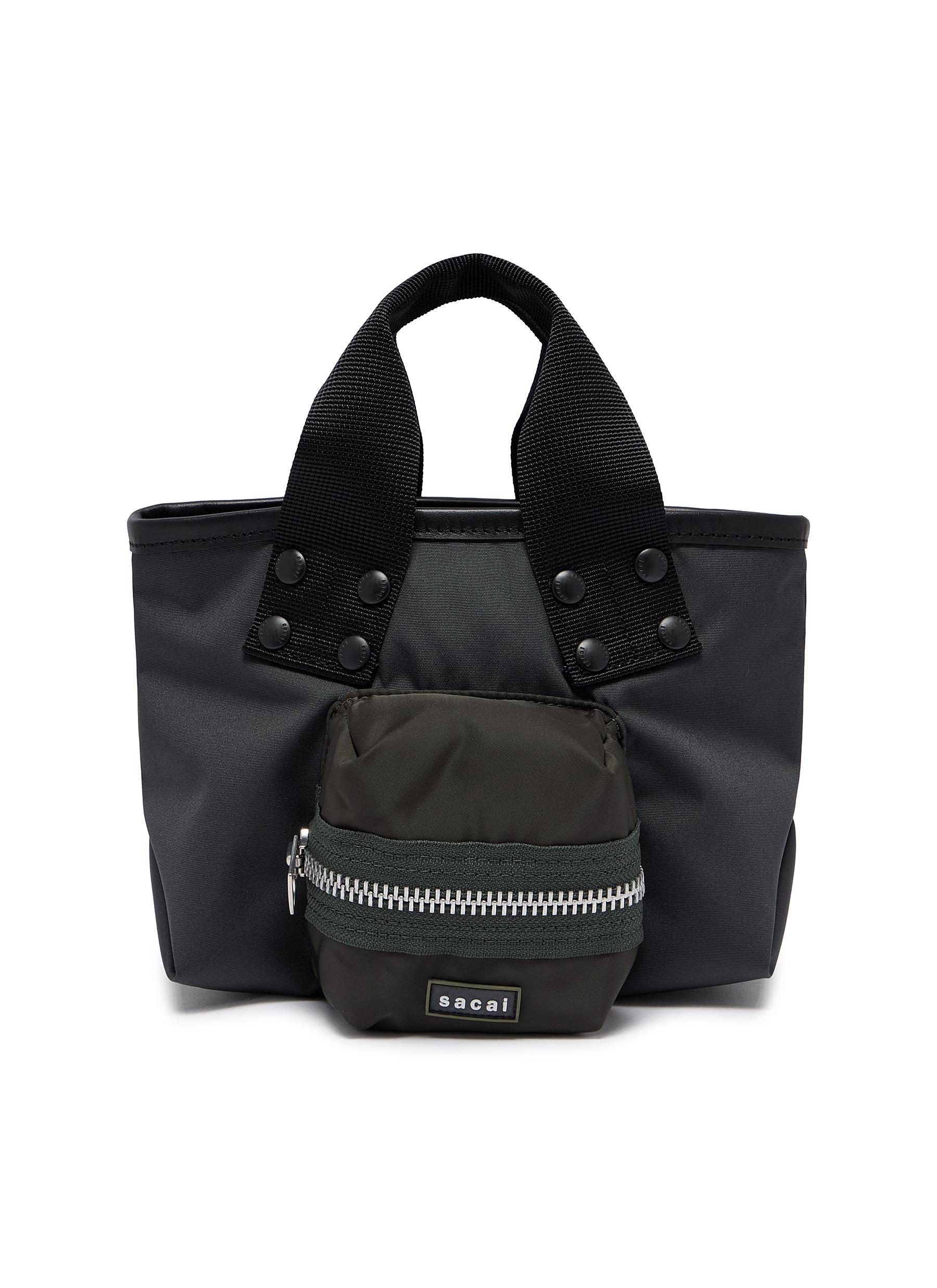 sacai サカイ Pocket Tote Bag Small ブラック　新品 SACAI | Small Pocket Tote Bag | Women | Lane Crawford
