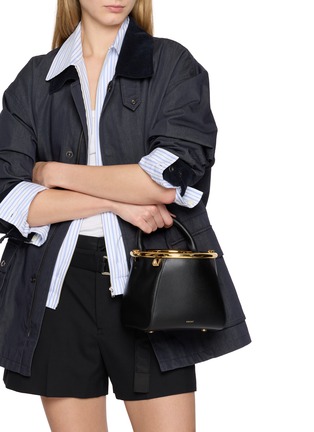 Figure View - Click To Enlarge - SACAI - Small Pursket Leather Bag