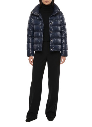 Figure View - Click To Enlarge - HERNO - Straight Fit Puffer Jacket