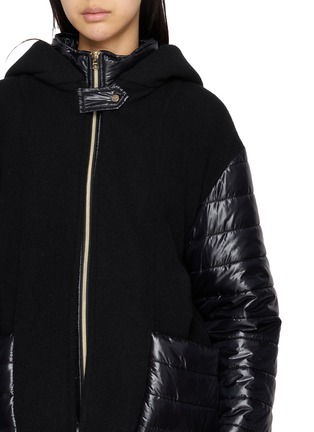  - HERNO - Tassel Hem Puffer Panel Hooded Jacket