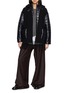 Figure View - Click To Enlarge - HERNO - Tassel Hem Puffer Panel Hooded Jacket