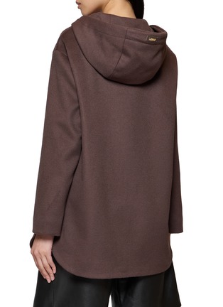 Back View - Click To Enlarge - HERNO - Puffer inner Zip Up Long Jacket