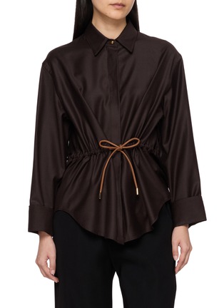 Main View - Click To Enlarge - HERNO - Drawstring Wait Shirt