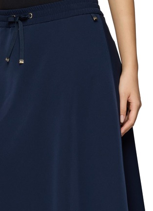  - HERNO - Elasticated Drawstring Waistband Flared Maxi Skirt