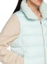  - HERNO - Faux Fur Collar Satin Down Waistcoat