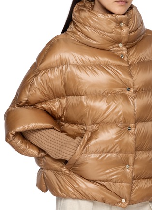  - HERNO - Cape Buttoned Puffer Jacket