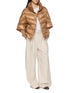 Figure View - Click To Enlarge - HERNO - Cape Buttoned Puffer Jacket