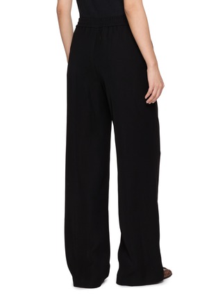 Back View - Click To Enlarge - HERNO - Drawstring Waist Wide Leg Pants