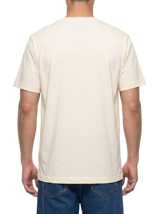 Back View - Click To Enlarge - MONCLER - Logo Badge Crewneck Cotton T-Shirt