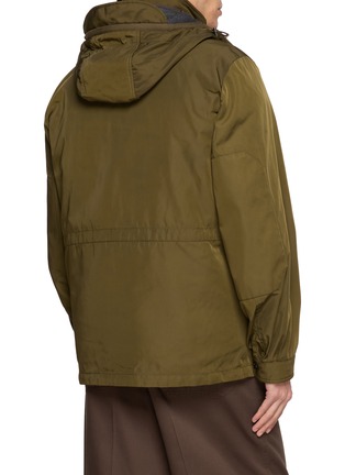 Back View - Click To Enlarge - MONCLER - Lyricas Hooded Multi Pocket Coat