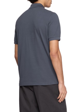 Back View - Click To Enlarge - MONCLER - Logo Print Polo Shirt