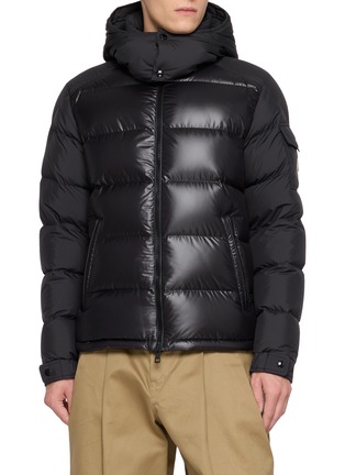 Main View - Click To Enlarge - MONCLER - Hooded High Neck Puffer Jacket