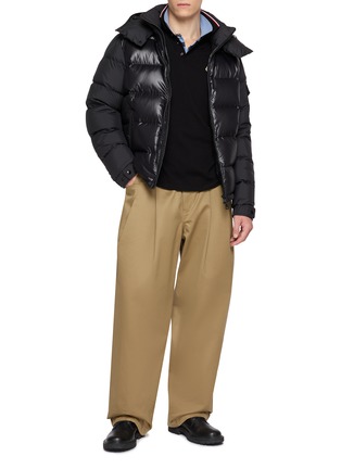 Figure View - Click To Enlarge - MONCLER - Hooded High Neck Puffer Jacket