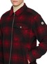  - MONCLER - Chequered Zip Up Shirt